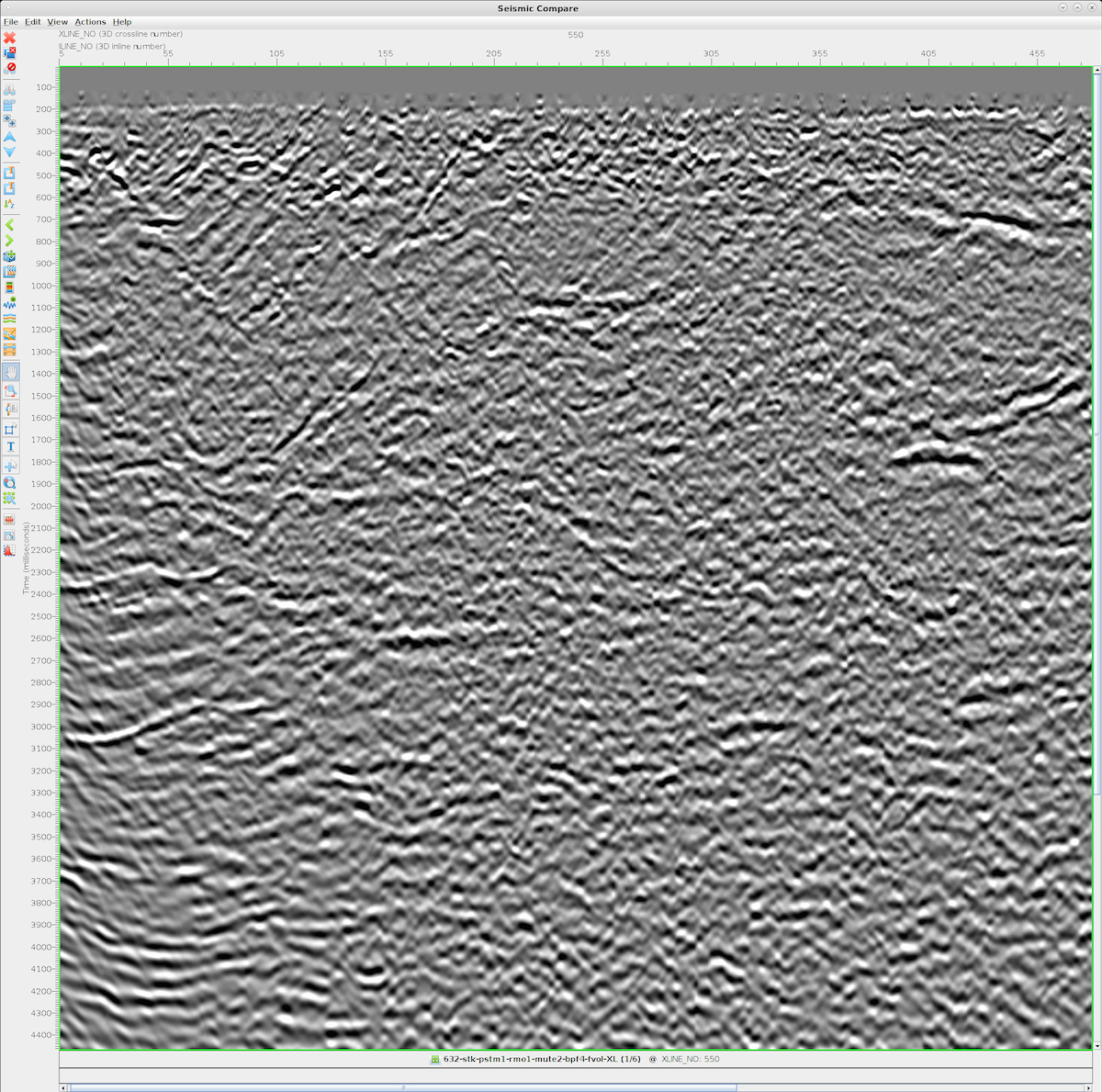 A highly structured PSTM stack with low signal-to-noise
